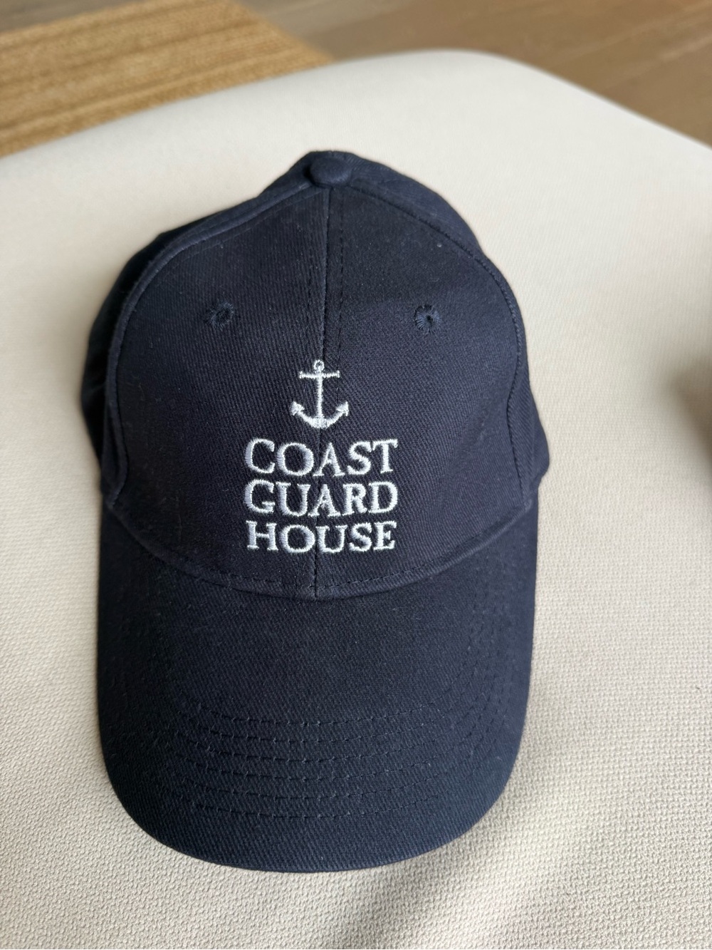 Coast Guard House Navy Baseball Cap with Anchor Embroidery